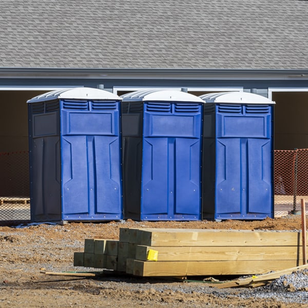 what is the expected delivery and pickup timeframe for the porta potties in Freeman Spur Illinois